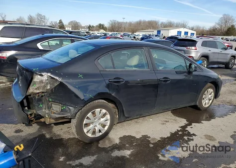 2012 Honda Civic Lx из США, поврежденный, VIN 19XFB2F57CE375902